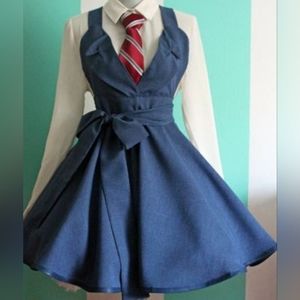 Doctor Who Tennant Pinafore Cosplay L